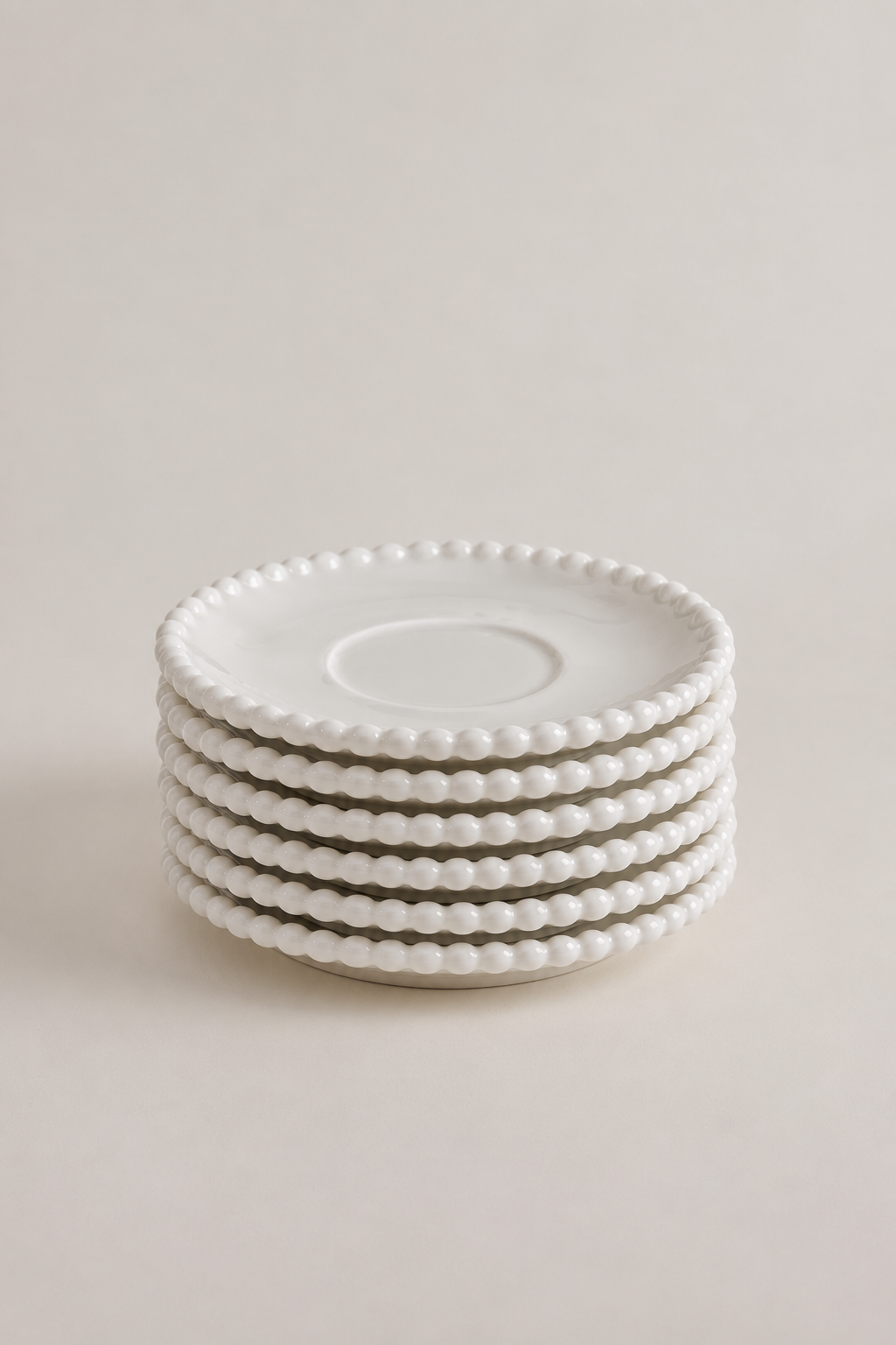 Pearly schotels set – 6 stuks – Wit