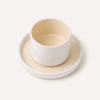 Noa Beige White Koffiekopjes Set 4-delig | Steengoed
