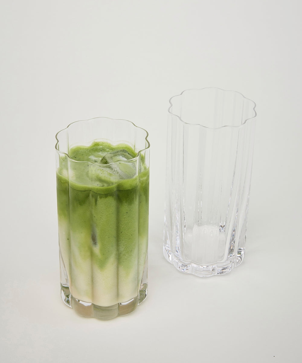 Luno drinkglas in bloemen design | 2 stuks | 450 ml