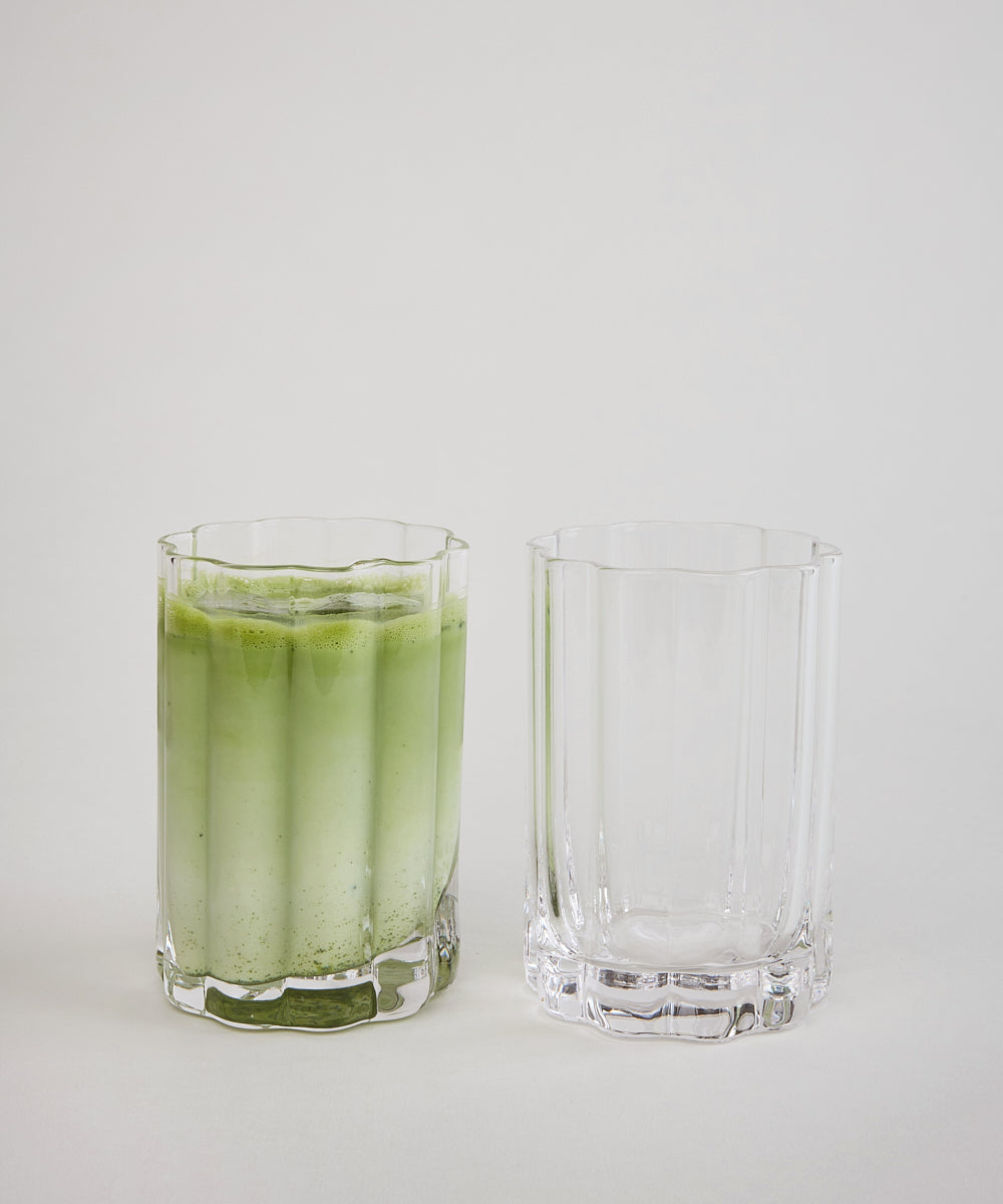 Luno drinkglas in bloemen design | 2 stuks | 300 ml