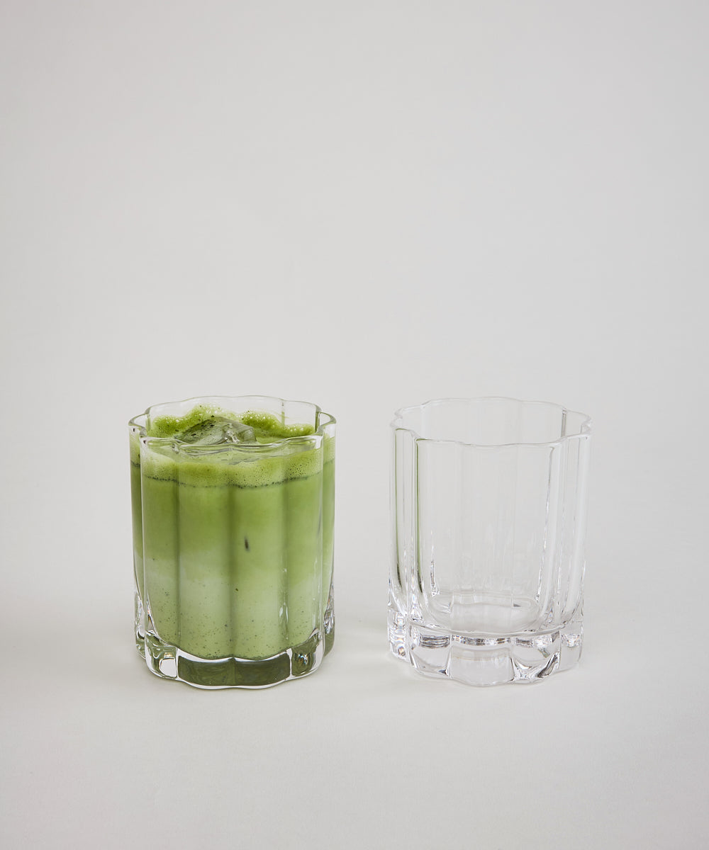 Luno drinkglas in bloemen design | 2 stuks | 220 ml
