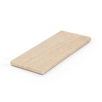 Travertine dienblad rechthoekig S | 10×25 cm