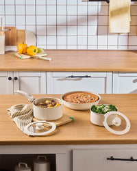Karaca Ceramica Comfort 6-delige keramische pannenset | Crème