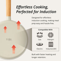 Neoflam FIKA kookpan 18 cm – 1,5 L | Crème
