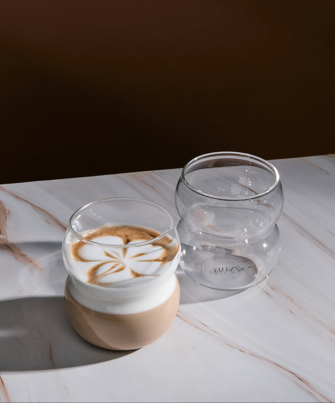 Bubble curve borosilicaatglas | 2 stuks | 380 ml