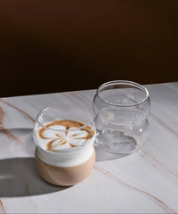 Bubble curve borosilicaatglas | 2 stuks | 380 ml