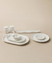Pearly ontbijtset 31-delig voor 6 personen – Wit