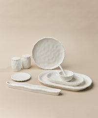 Pearly ontbijtset 31-delig voor 6 personen – Wit