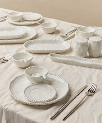 Pearly ontbijtset 31-delig voor 6 personen – Wit