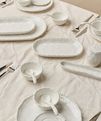 Pearly ontbijtset 31-delig voor 6 personen – Wit