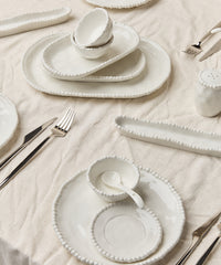 Pearly ontbijtset 31-delig voor 6 personen – Wit