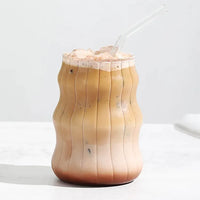 Stripe wave borosilicaatglas | 2 stuks | 540 ml