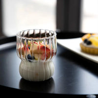 Stripe curve borosilicaatglas | 2 stuks | 310 ml