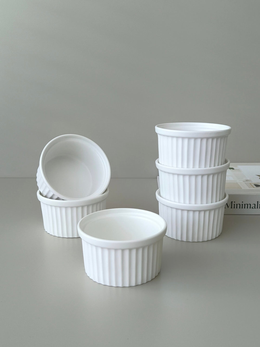 Ramekin schalen | 6 stuks | souffle schalen | wit