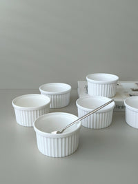 Ramekin schalen | 6 stuks | souffle schalen | wit