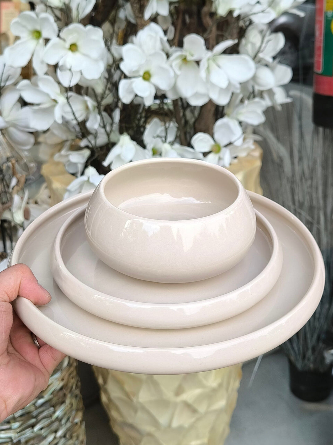 Bricard Bondy 18-delig serviesset voor 6 personen | beige