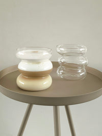 Wave twist glazen beker | 2 stuks | 450 ml