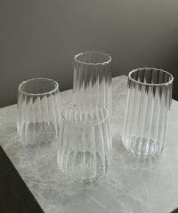 Luana stripe longdrinkglazen | 2 stuks | 400 ml