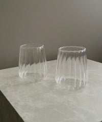 Luana stripe drinkglazen | 2 stuks | 350 ml