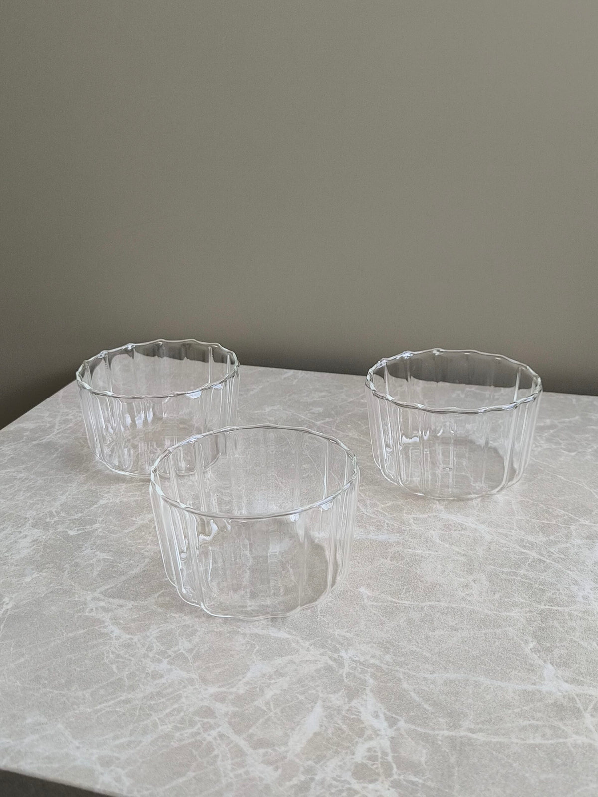 Luana snackschalen | borosilicaatglas | 3 stuks