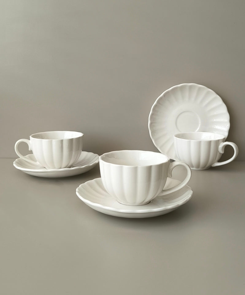 Almi Daisy 12-delige theekopjes set voor 6 personen | 200 ml