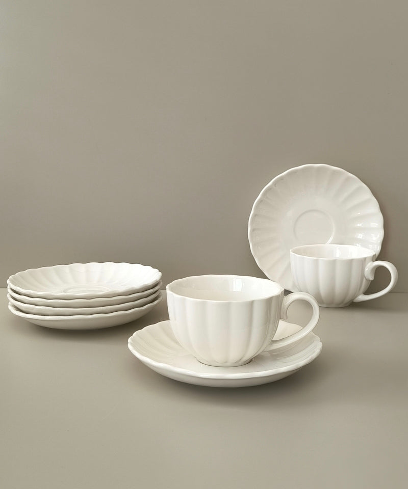 Almi Daisy 12-delige theekopjes set voor 6 personen | 200 ml