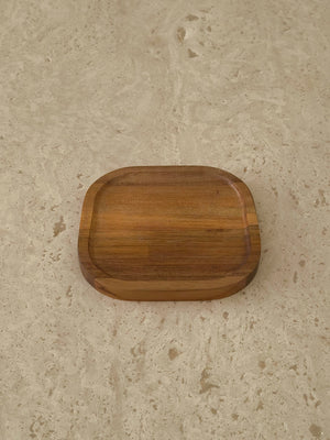 Acacia houten serveerplank klein | vierkant | 18 cm