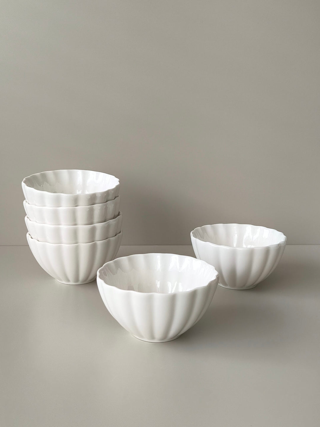 Almi Daisy snackschalen wit | 6 stuks | 12 cm