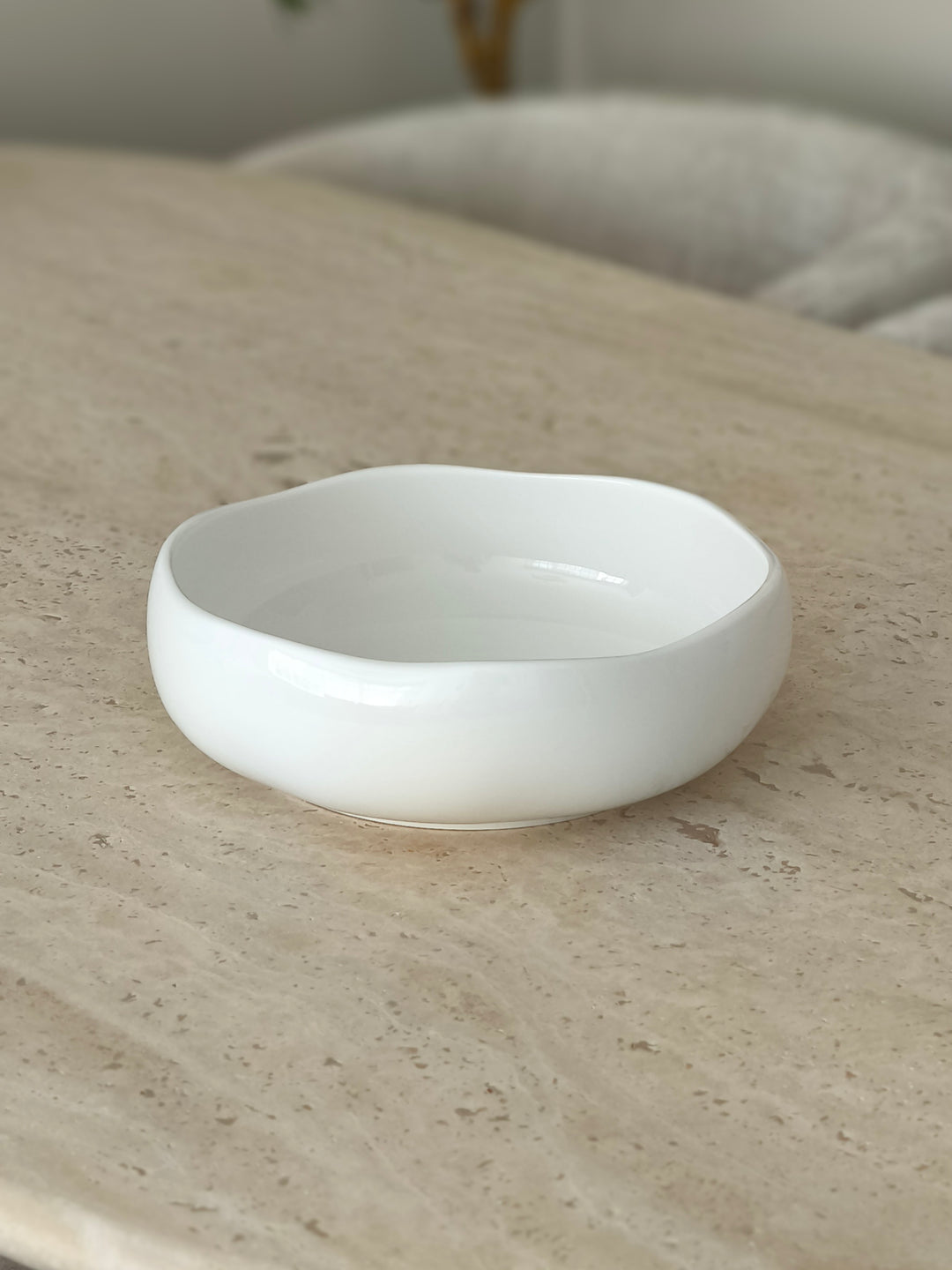 Diva porseleinen saladekom wit | 24 cm
