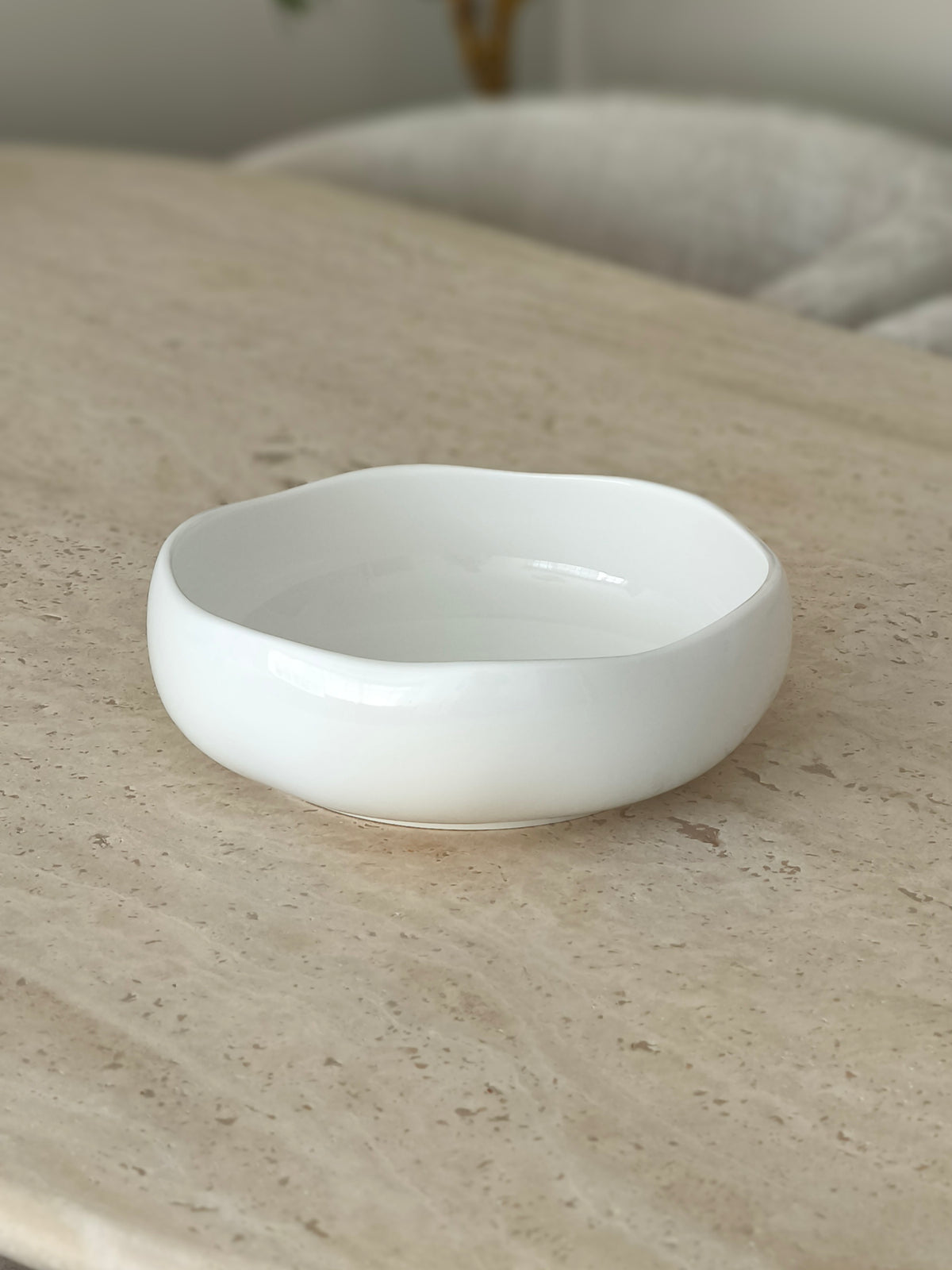 Diva porseleinen saladekom wit | 24 cm