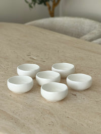 Diva dipschalen wit | 6 stuks | 9 cm