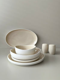 Bricard Colmar serviesset 27-delig | wit-taupe
