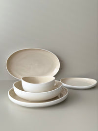 Bricard Colmar serviesset 27-delig | wit-taupe