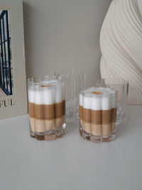 Luno drinkglas in bloemen design | 2 stuks | 220 ml