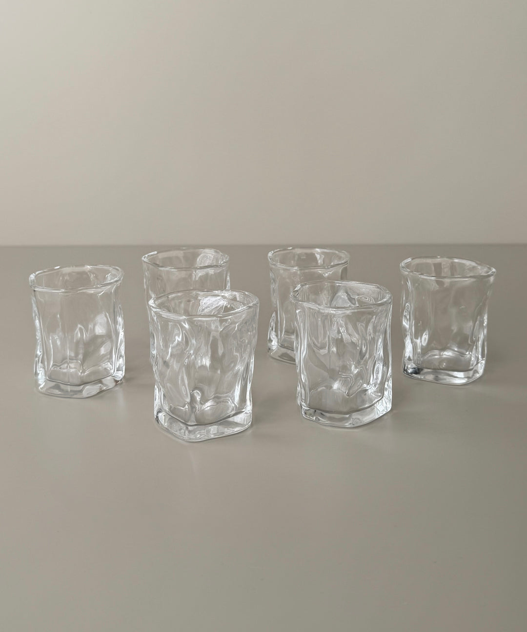 Diamond clear mini glazen | 6 stuks | 60 ml