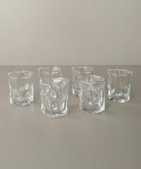 Diamond clear mini glazen | 6 stuks | 60 ml