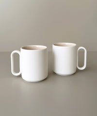 Nova mok 2 stuks | wit-beige | 340 ml