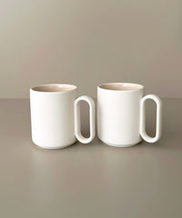 Nova mok 2 stuks | wit-beige | 340 ml