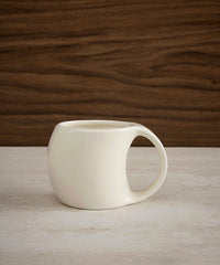 Aesthetic koffiemokken set van 2 – 200 ml – Keramiek – Crème glans