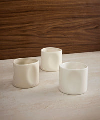 Alure koffiemokken set van 2 – 250 ml – Keramiek – Crème mat