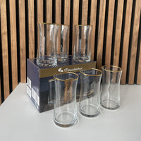 Pasabahce Heybeli Golden Touch glazen | 6 stuks | 345 ml