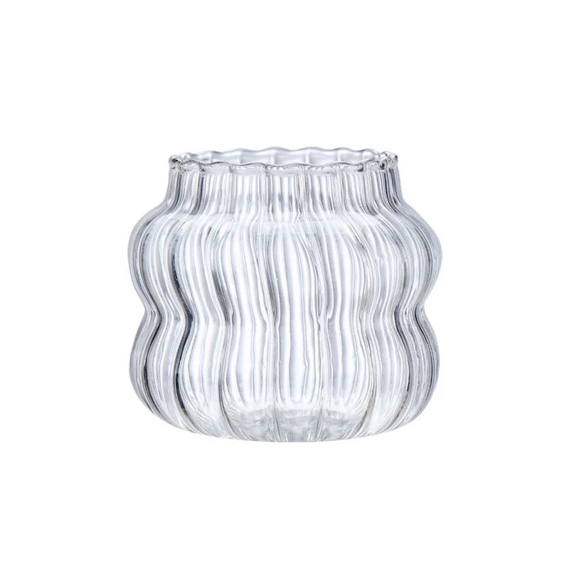 Stripe wave borosilicaat glazen beker