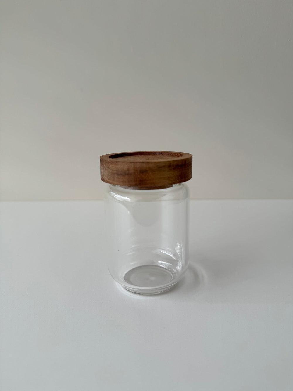Kruidenpotjes met rechthoekig acacia houten onderstel | set van 6 stuks