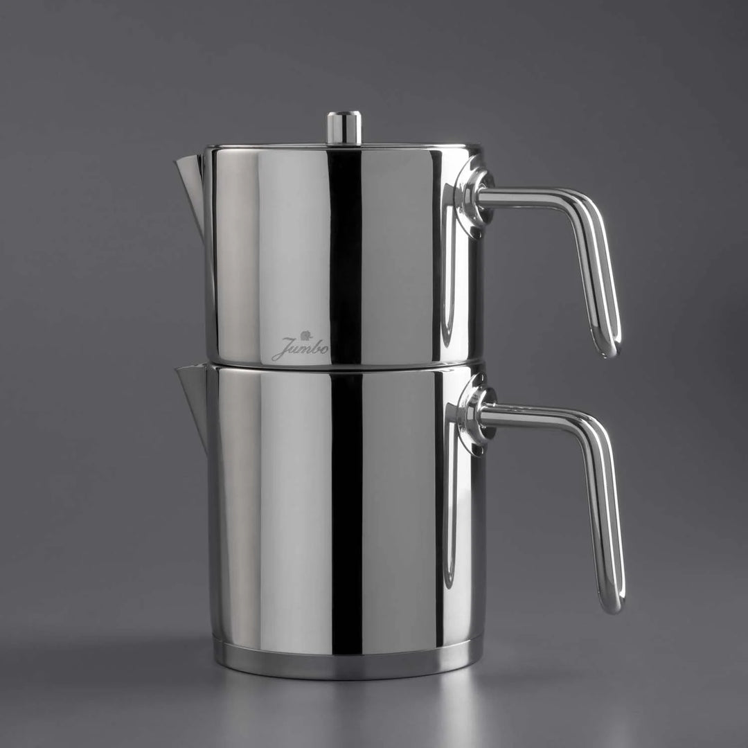 Jumbo Metalix RVS inductie theepot – 18/10 Roestvrijstaal – 1,5 + 1,1 Liter
