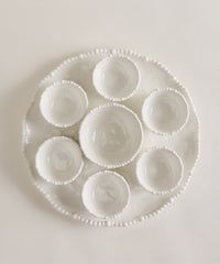 Pearly serveerset 8-delig – Wit