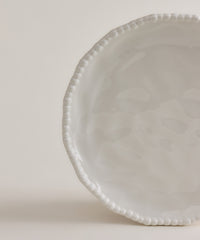 Pearly dessertborden set – 6 stuks – Wit