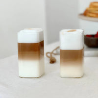 Square rechthoekig glas | 2 stuks | 350 ml