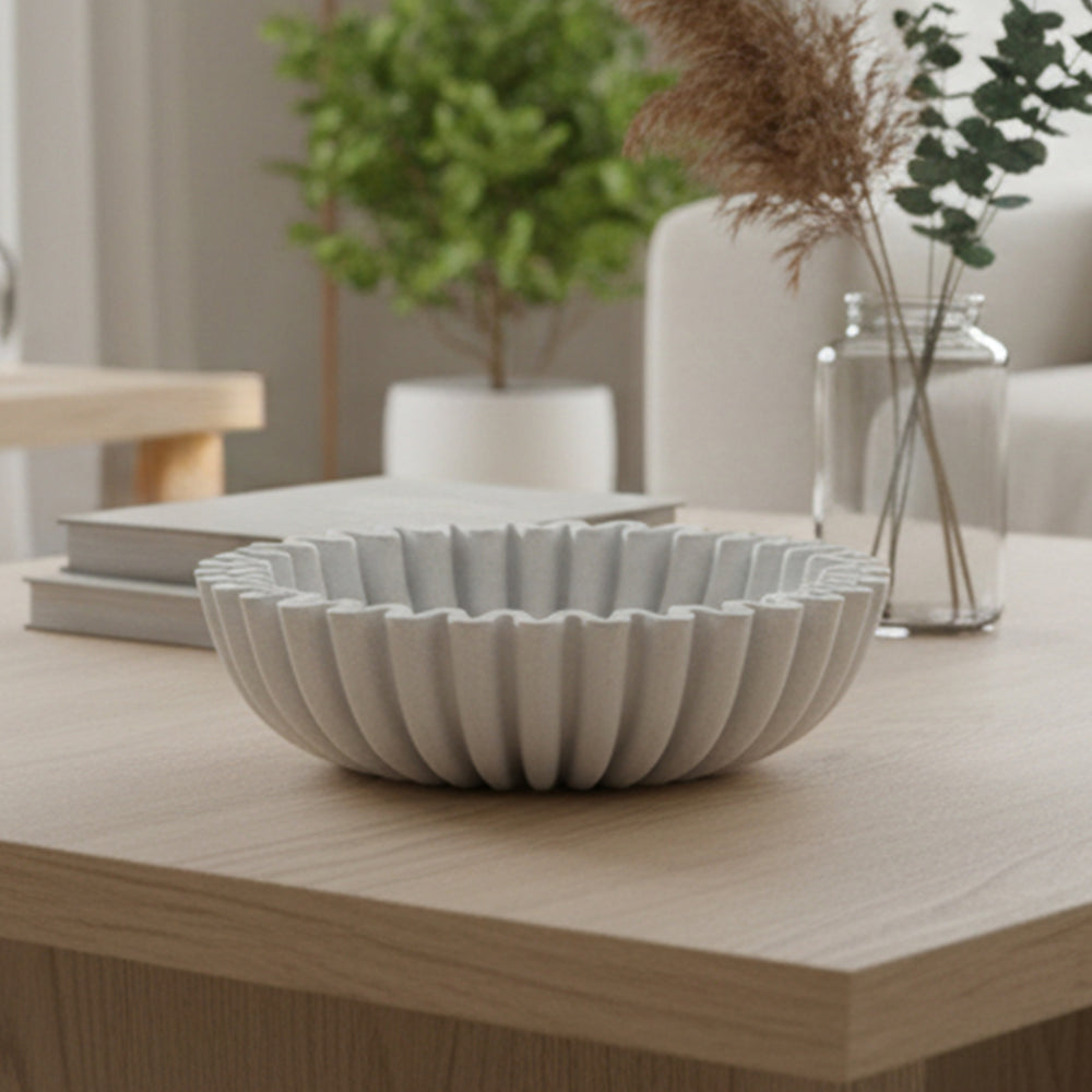 Decoratieschaal beige – afbeelding 2