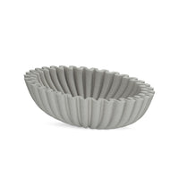 Ovale decoratieschaal beige