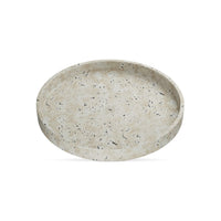 Rond dienblad travertinlook
